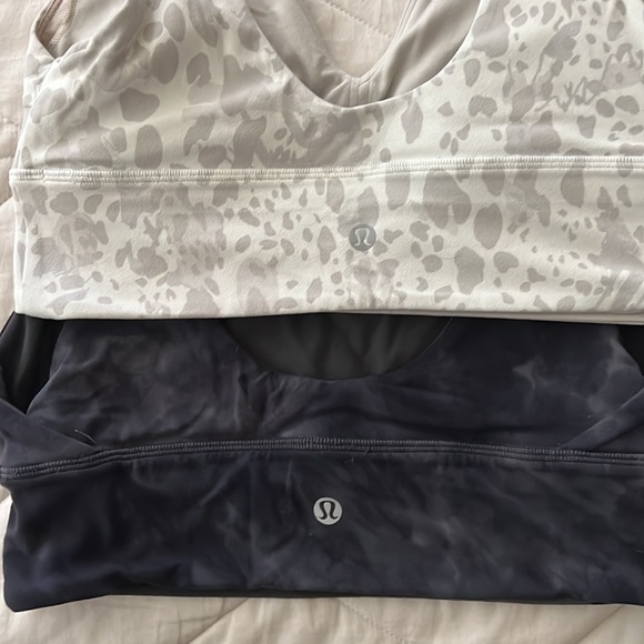 TWO Lululemon Align Bra B/C cup, Cheetah Camo Antique White Multi & Grey size 8 - Picture 8 of 16